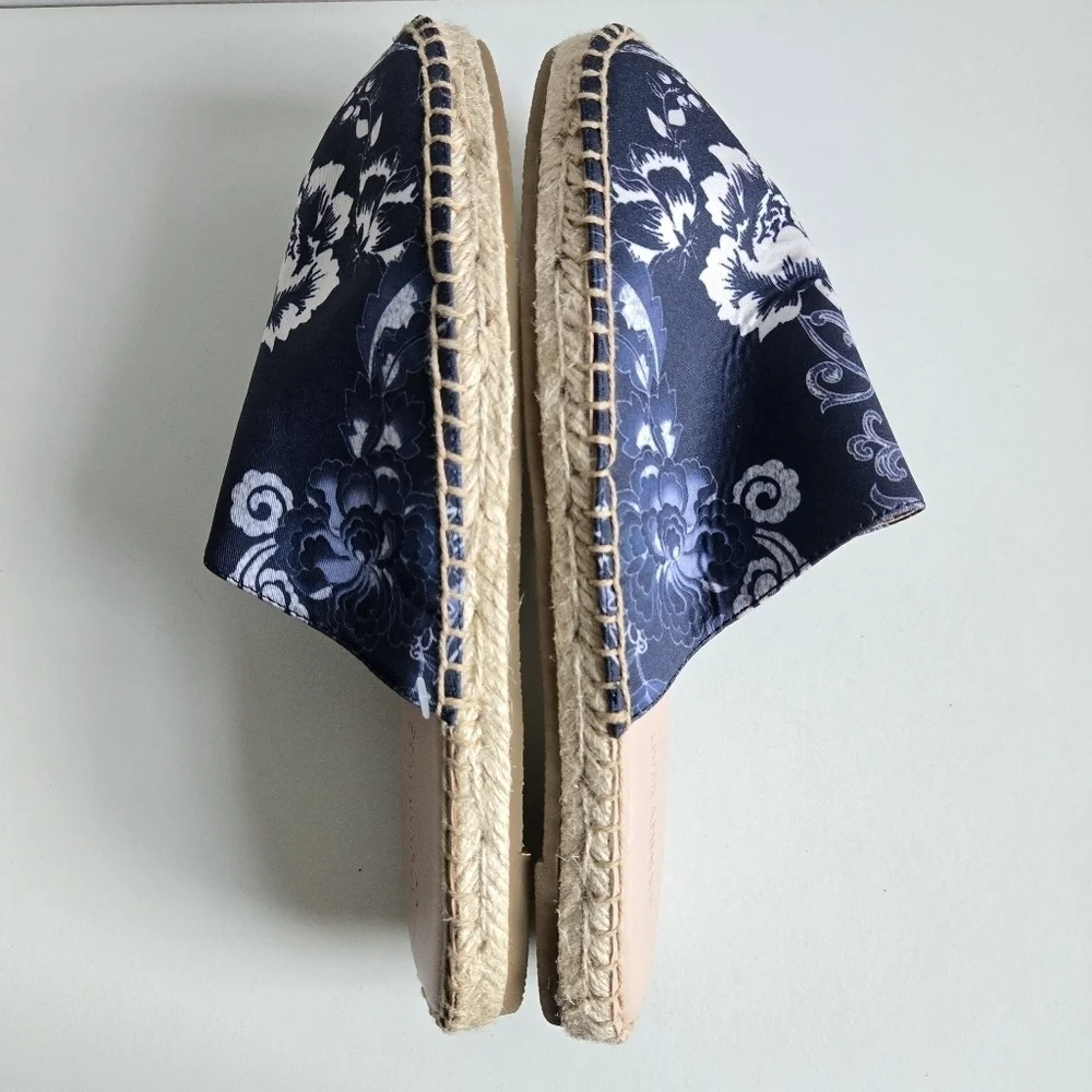 New JOHNNY WAS Olivia Mule Espadrille Flats NWOT Size 8.5